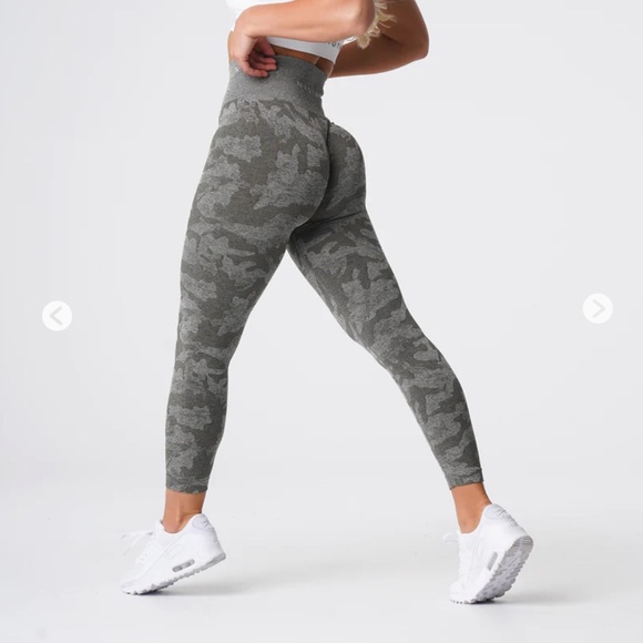 NVGTN Pants - NVGTN Khaki Green Camo Seamless Leggings